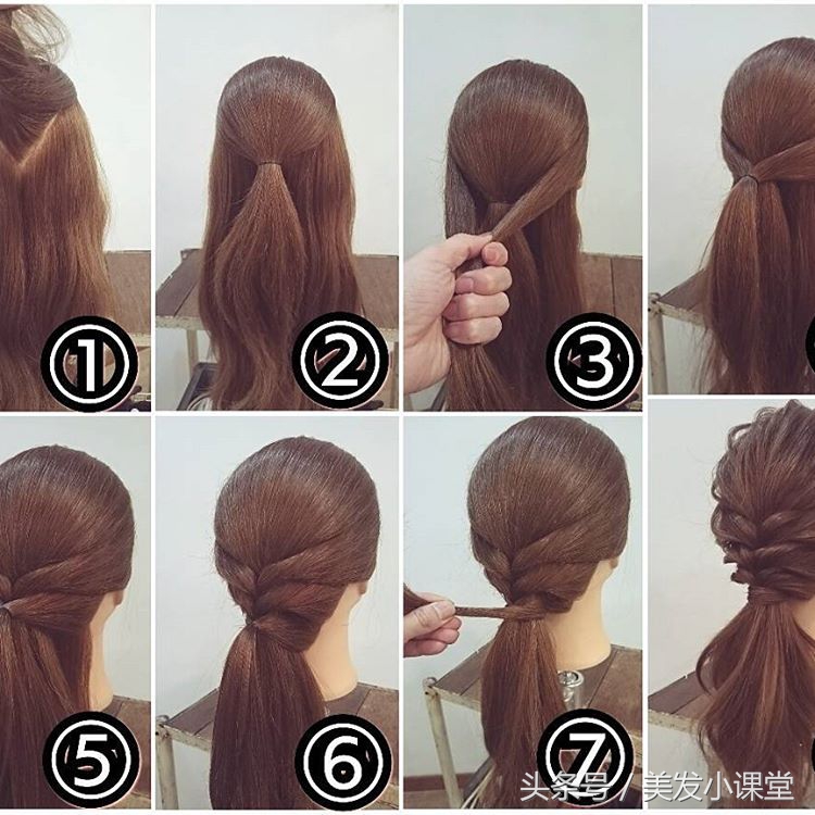 编发教程美出高级感日常编发,编发教程每日分享简单编发