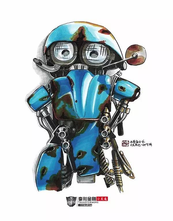 变形金刚手绘版,变形金刚手绘原稿