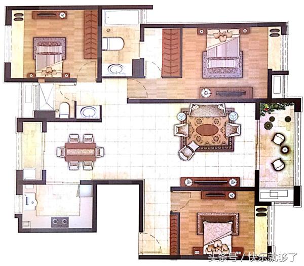 中环国际三期顶楼复式户型图,中环国际公寓三期156平