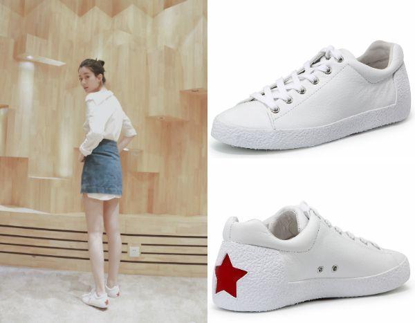 关关的涂鸦款小白鞋,杨幂、唐嫣都有穿,她们也买99元鞋子?