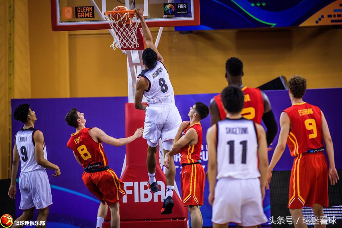 日本男篮u19打西班牙,周琦u19世青赛完整版