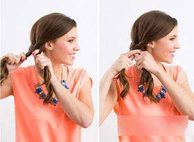 三个麻花辫发型简单又好看,3个最简单麻花辫