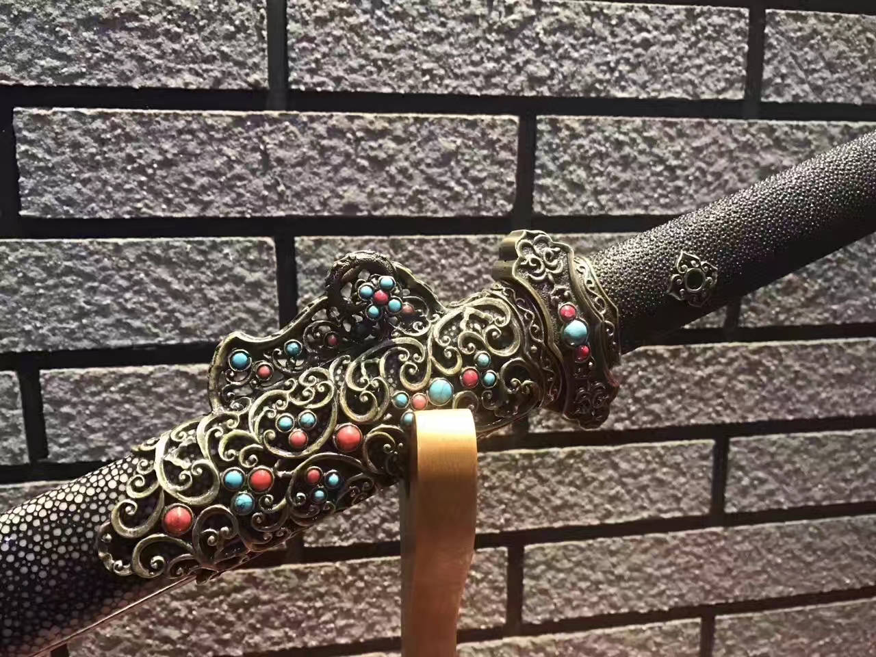 龙泉牡丹唐刀,龙泉唐刀横刀花纹钢