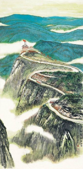 长安画派何海霞,长安画派代表画家何海霞创作