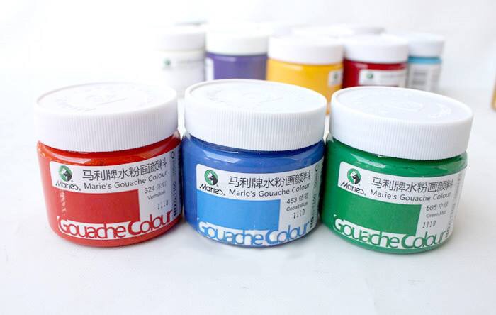 画水粉画需要哪些工具,水粉画零基础如何用工具