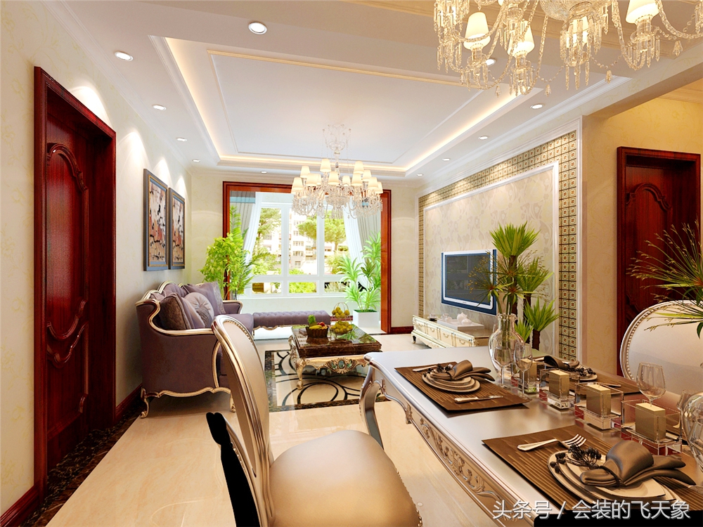 沈阳九洲御璟内部装修,九洲御府二室装修效果图