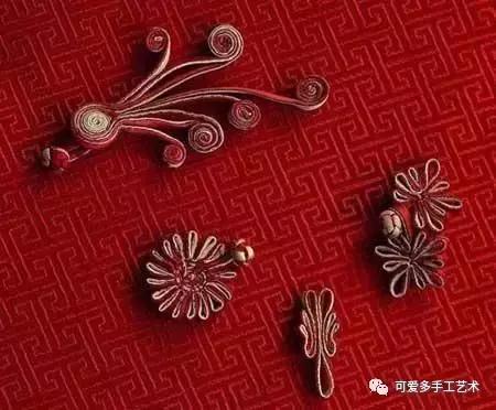 手工盘扣最简单版,用布做盘扣慢动作教程