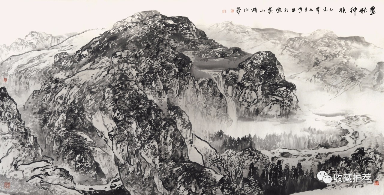 著名画家时振华与他的山水画