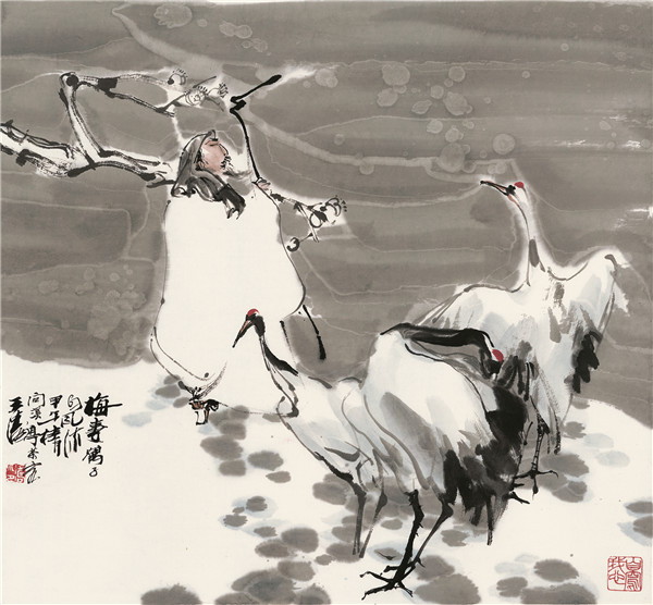 新浙派人物画开创者,王涛人物画作品欣赏