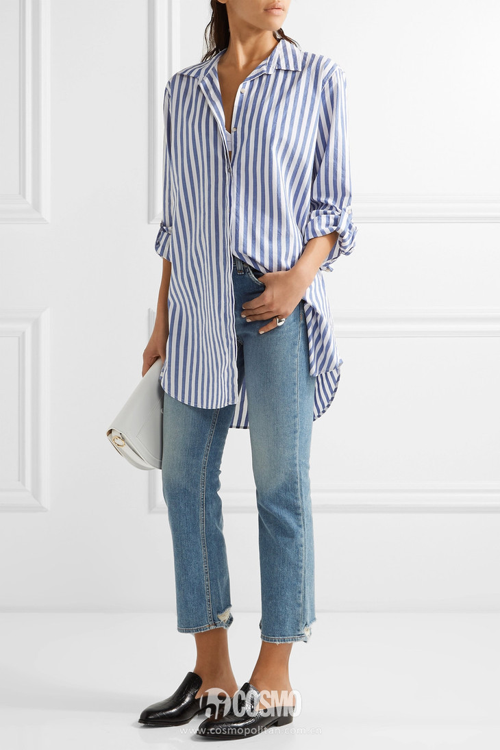 简单大方时尚白衬衫,时髦花边白衬衫