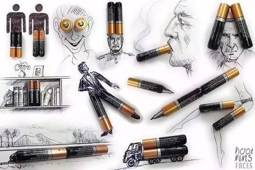 100幅治愈系铅笔小插画,铅笔创意插画