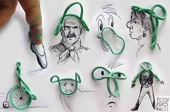 100幅治愈系铅笔小插画,铅笔创意插画