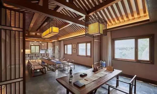 118平米中式三层四合院设计图,轻钢别墅新中式四合院