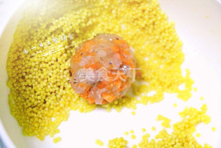 好看的辅食虾丸,无蛋时蔬虾丸婴儿辅食