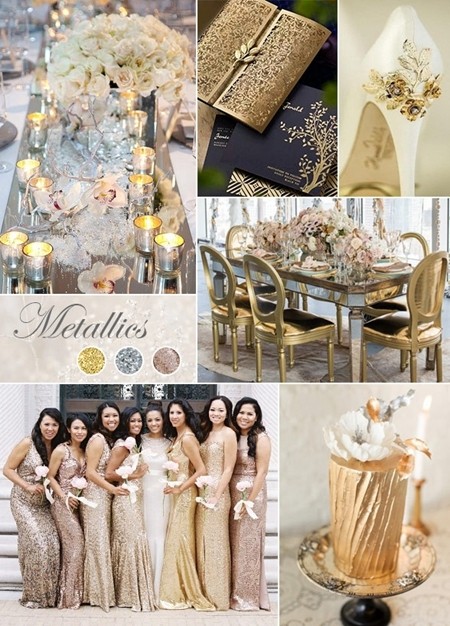 婚礼色彩风格,四种颜色的婚礼