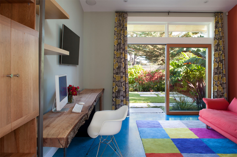 实用家居客厅办公设计,25平米办公家具搭配效果图