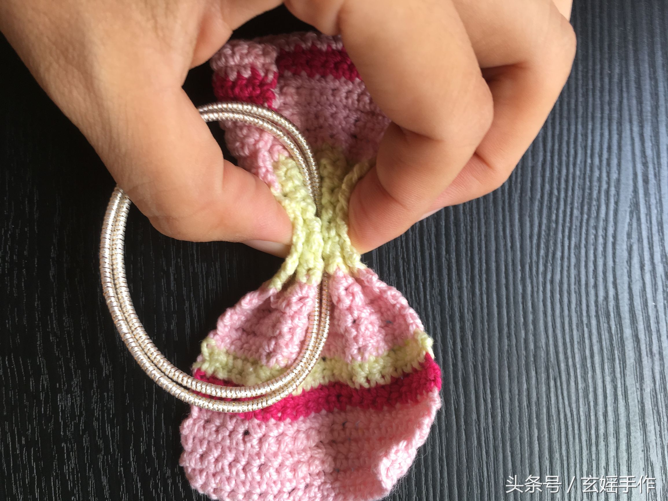 头花发饰新款蝴蝶结,钩针编织蝴蝶结头花发夹