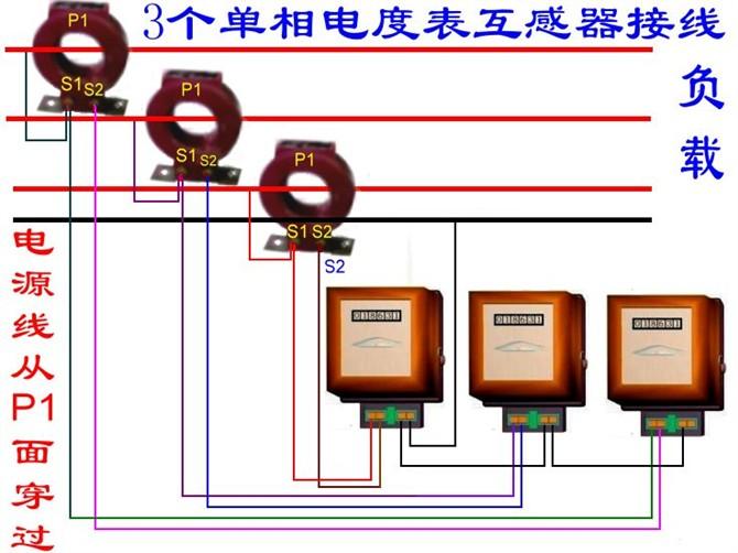 分励脱扣断路器与电表的接线图,断路器线圈与电表接线图