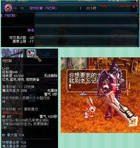 dnf细数拍卖行高性价比宠物，没有宠物是要被鄙视的哟