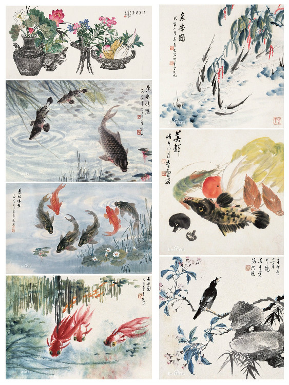 海派花鸟画谁的比较好,海派名家张雄花鸟画