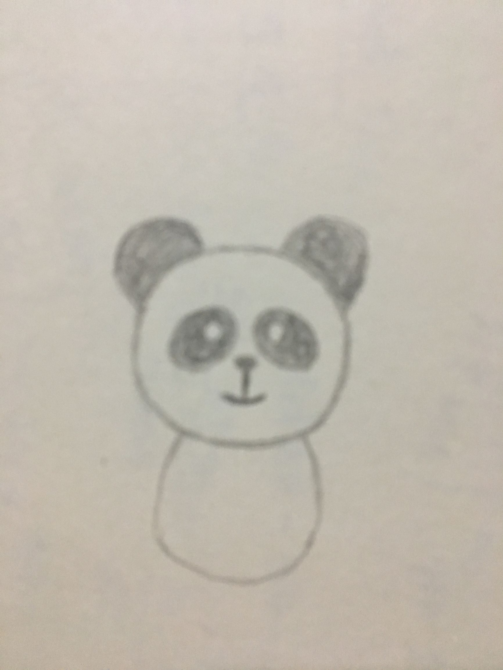 1-3岁儿童简笔画熊猫,熊猫简笔画可爱卡通呆萌