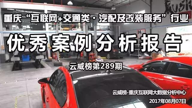 重庆“互联网+汽配及改装服务”优秀案例分析报告（第289期）