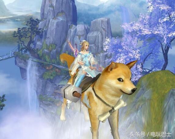 大家都用生命仰视有坐骑的高端玩家，但她却跟别家狗子跑了