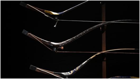 聚元号传统牛角反曲弓制作,聚元号牛角弓制作