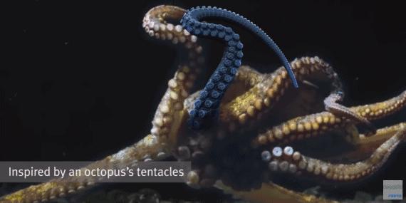 神的触手被做了出来，可以轻松吸住柱状体！