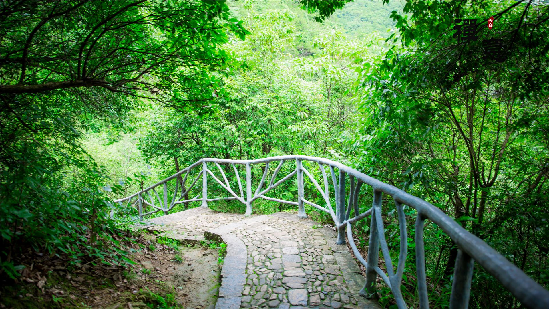 石梁飞瀑高清图,天台山国清寺石梁飞瀑一日游