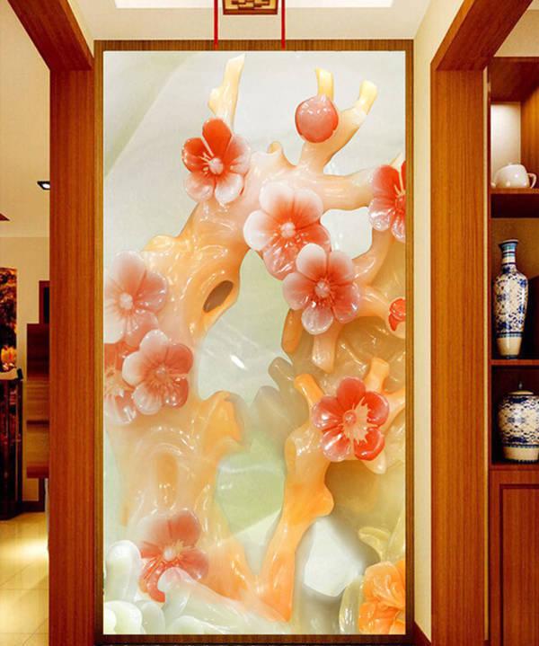 玉雕背景墙,岫岩玉雕背景墙