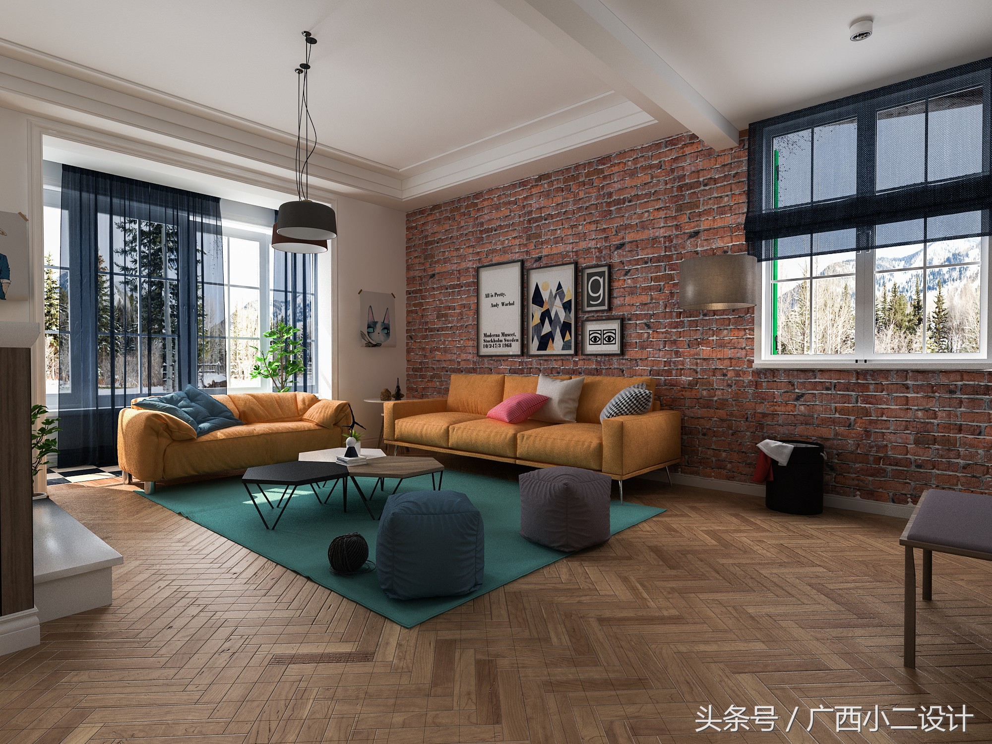 房间装修设计图1-3居室效果图,177平方米装修效果图