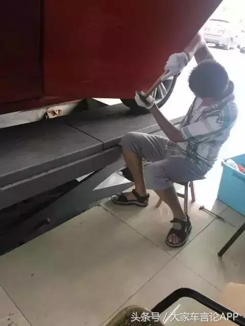 车身凹进去一点怎么处理,车身凹下去一道大坑怎么修复