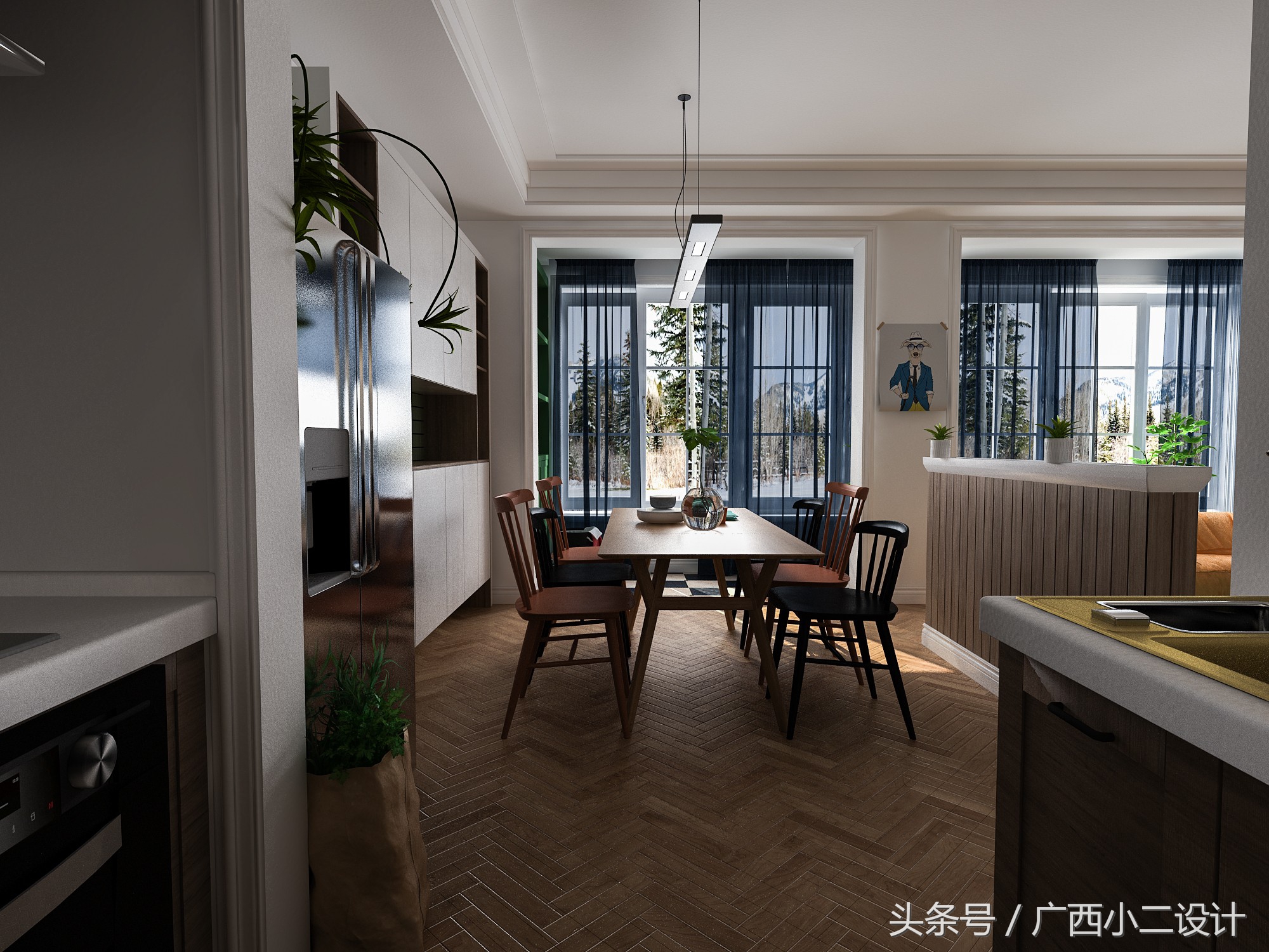 房间装修设计图1-3居室效果图,177平方米装修效果图