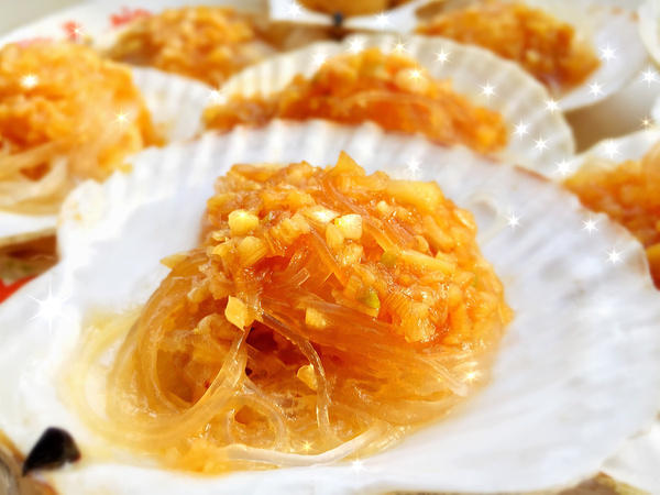 蒜蓉扇贝粉丝蒸多长时间,蒜蓉粉丝蒸扇贝制作方法