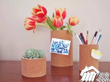 红酒瓶改造花瓶画,红酒瓶摆件