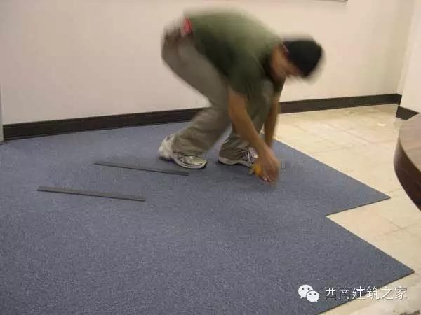 台阶地毯铺设方法视频,地毯铺设施工工艺视频