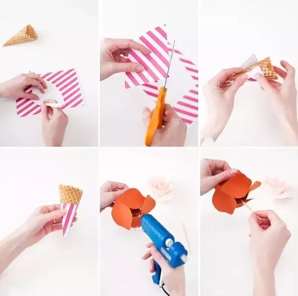 幼儿园手工卡纸花,幼儿园卡纸手工花教程