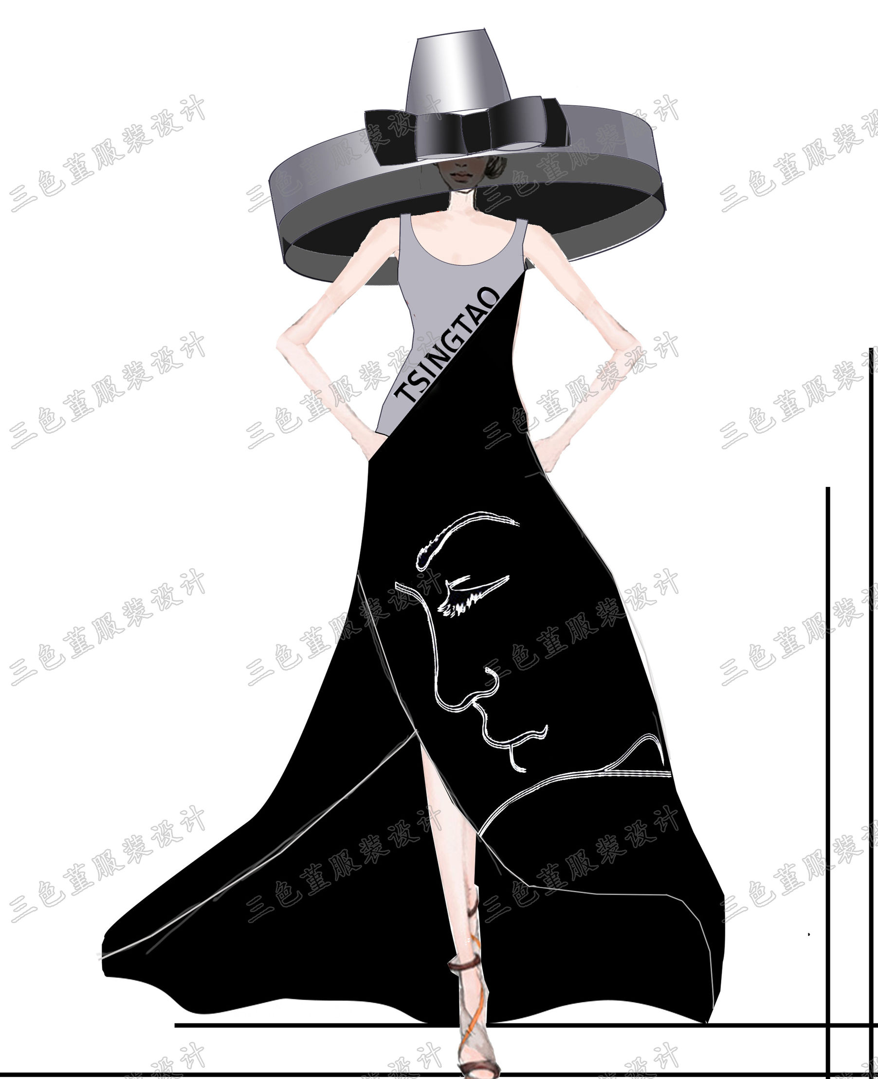 演出服定制声乐老师,设计感演出服