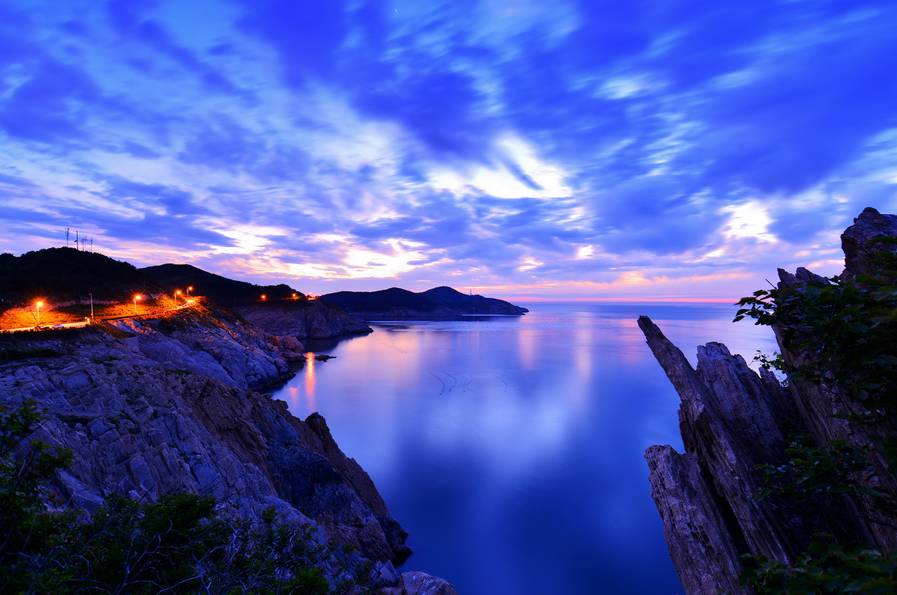 威海千里海岸线风景画,威海的海边适合拍照的地方