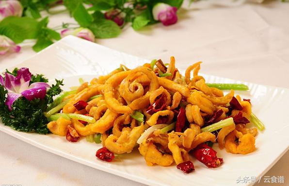 干煸鱿鱼丝大师的菜,干煸鱿鱼丝教学视频