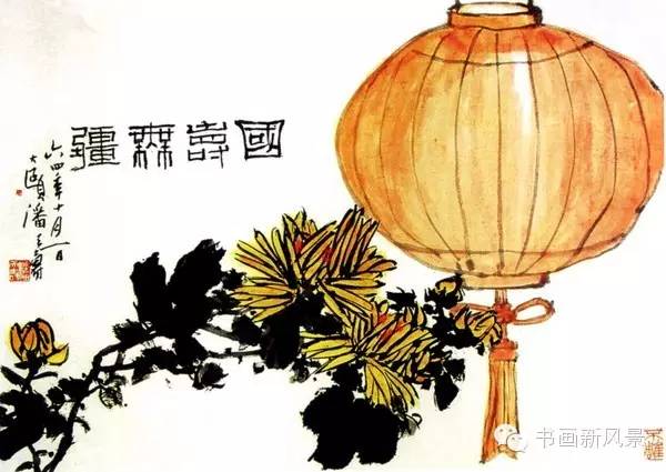 潘天寿画菊,潘天寿画100幅