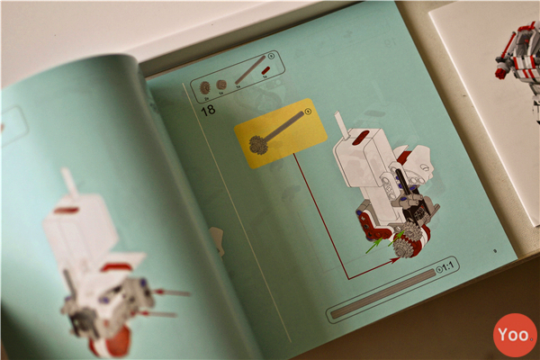 米兔积木机器人履带机甲可编程,米兔积木机器人怎么玩