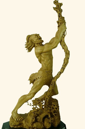 木雕三世轮回雕刻技法,木雕人物眼睛雕刻技法