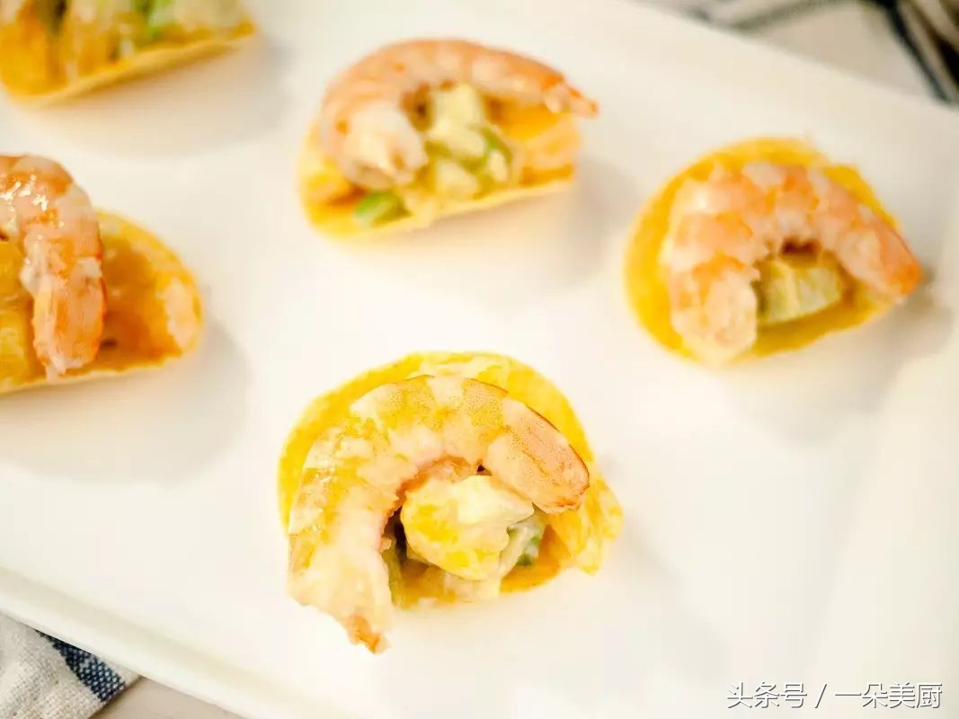 亚洲鲜虾沙拉薯片,鲜虾蟹柳沙拉薯片