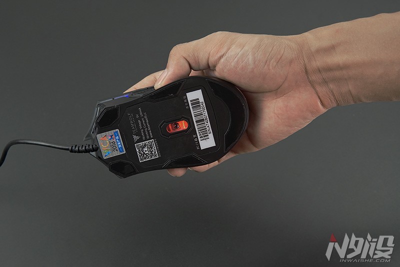 狼派at405游戏鼠标,狼派鼠标拆解