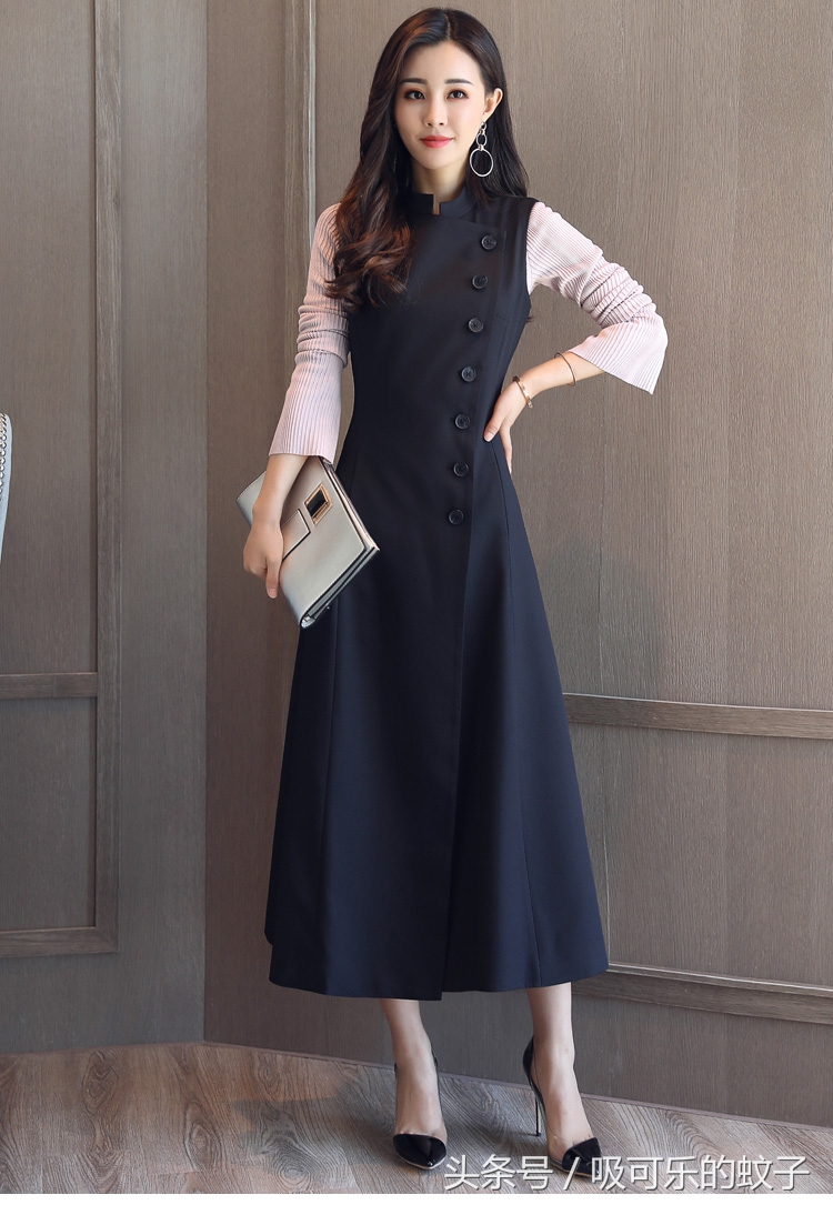 马伊琍和杨幂的新闻采访,杨幂秋季马甲套装穿搭