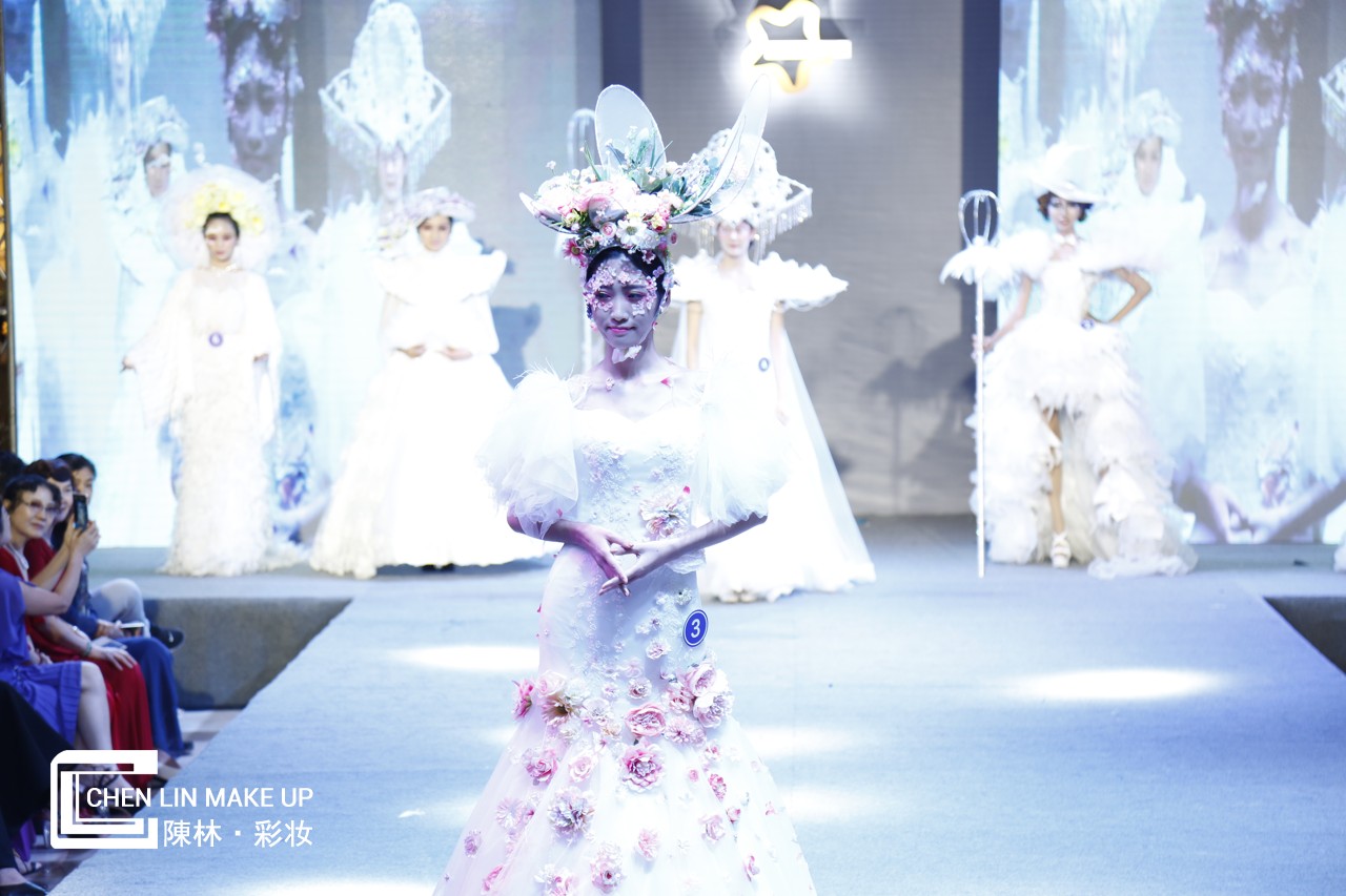 中国东盟国际彩妆大赛陈林彩妆贺加贝杯十佳化妆服饰比赛完美收官