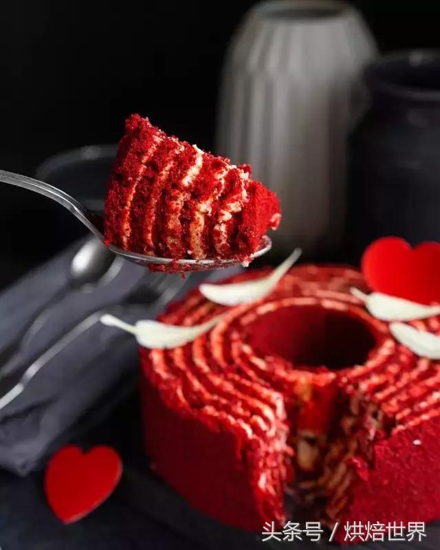 爆浆红丝绒蛋糕卷,颜值与口感并存的橙香蛋糕卷