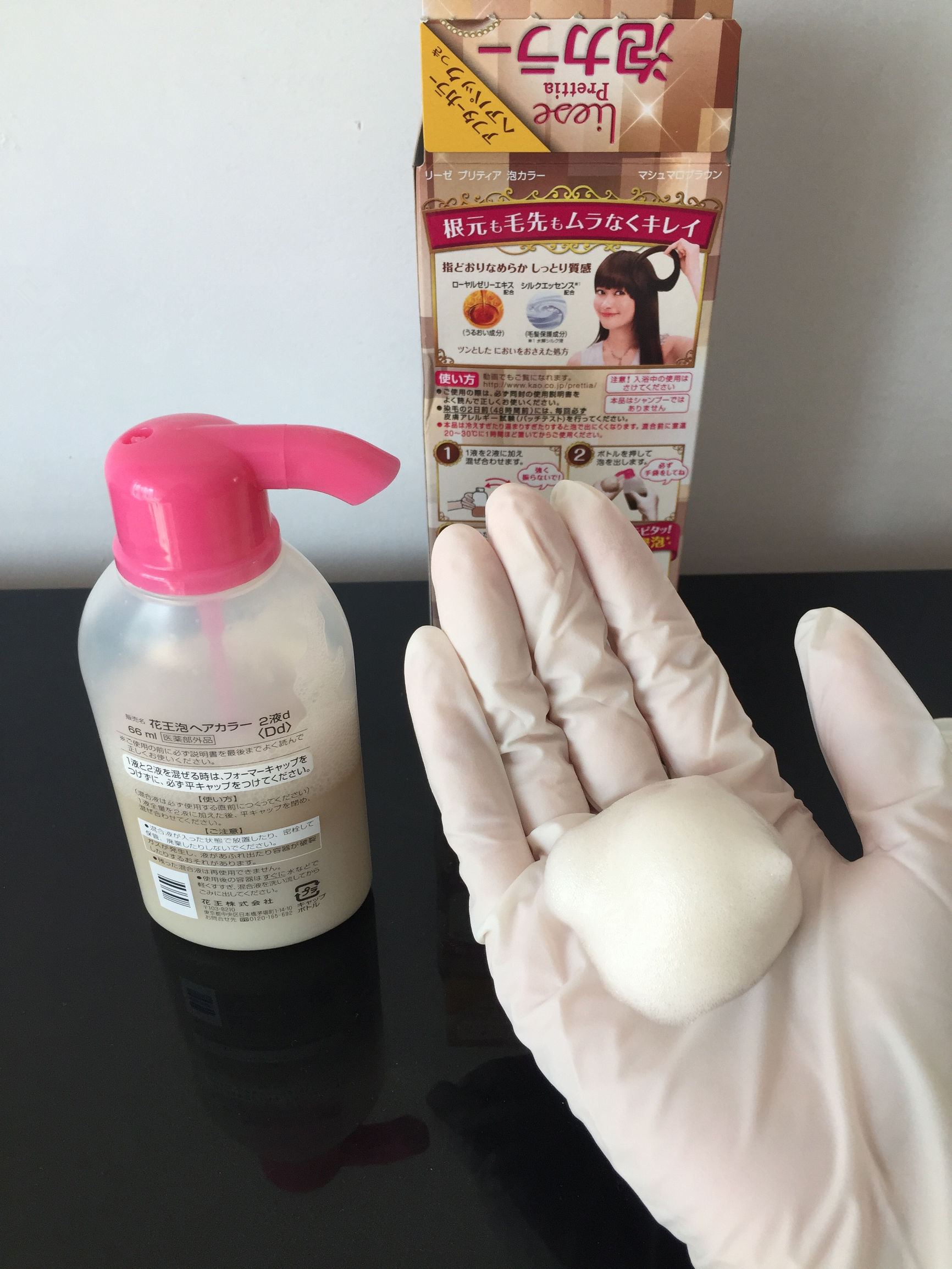 泡沫染发剂的错误示范，小仙女们千万不要这样做！